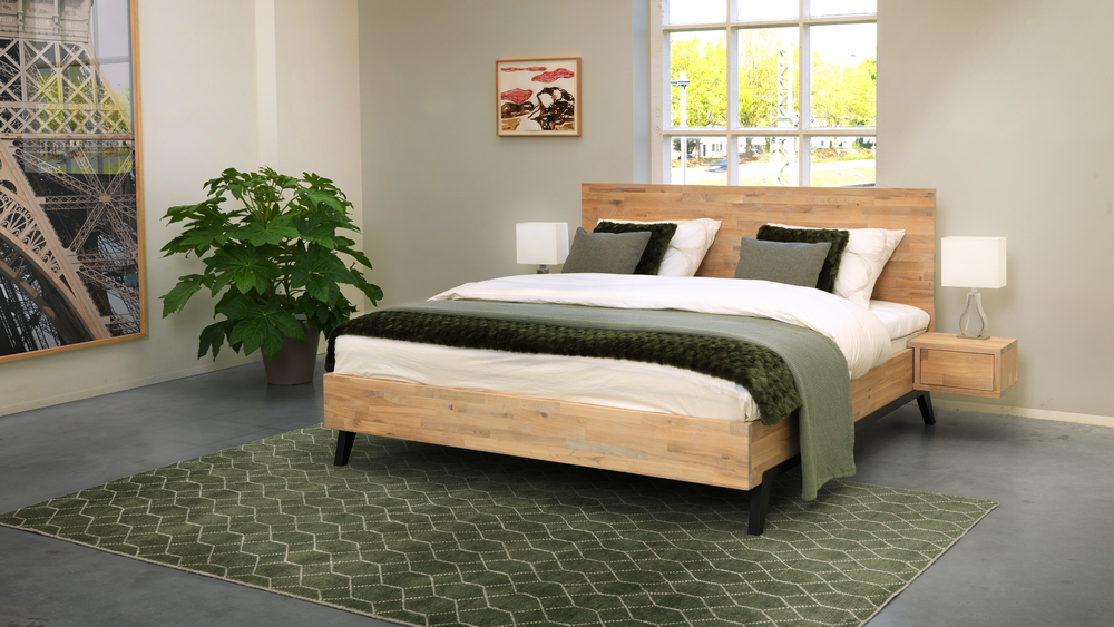 Houten ledikant Oak&Steel Diamant