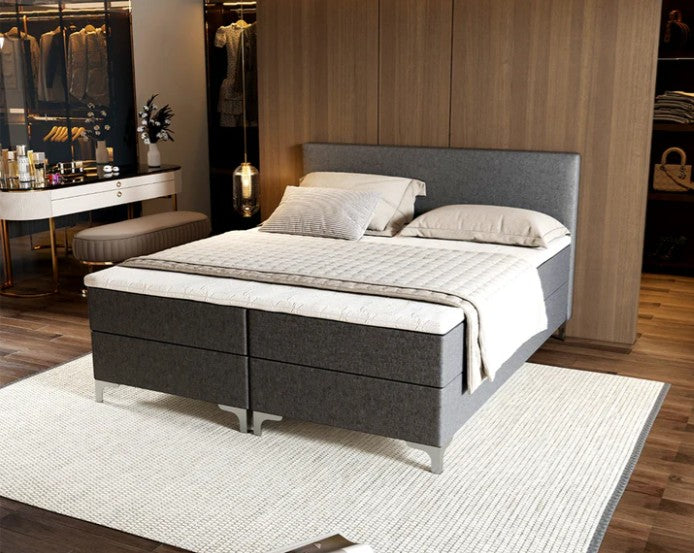 Novio Boxspring Tavira met opbergruimte Antraciet