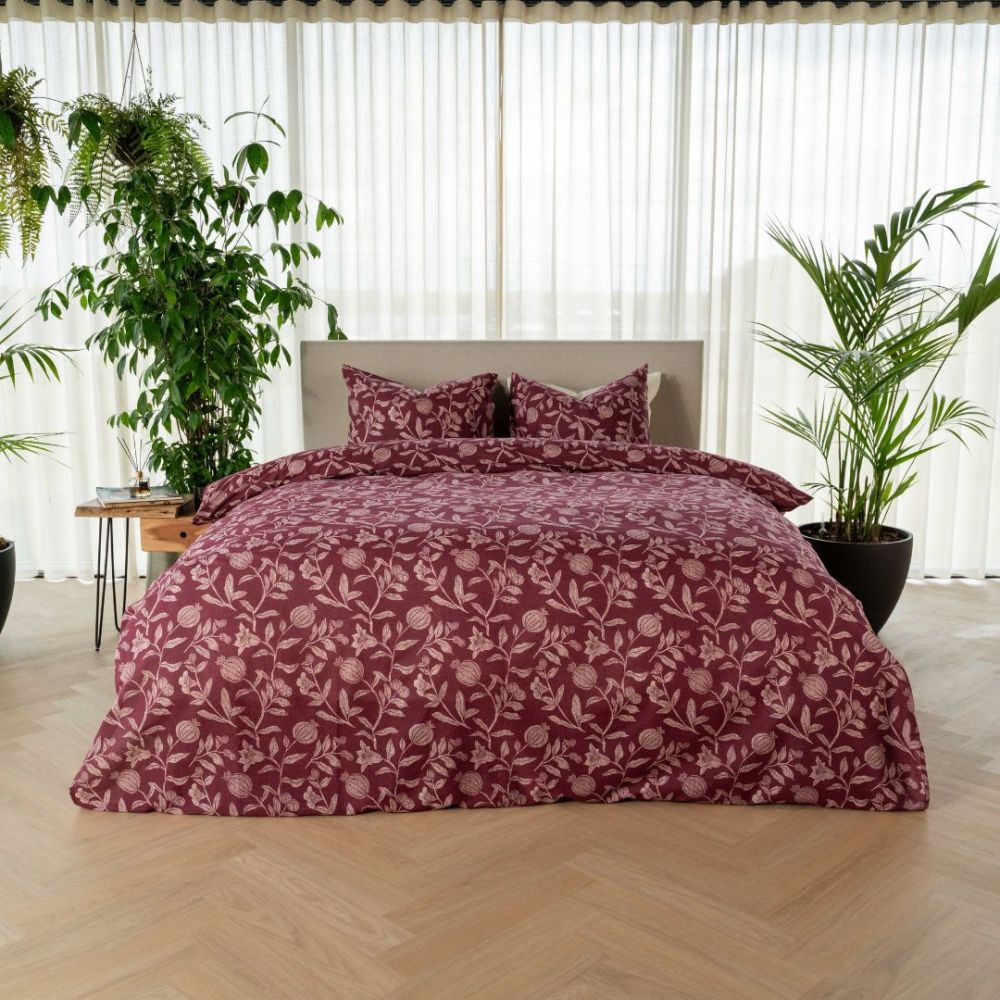 Kayori dekbedovertrek Ana Katoen - rood