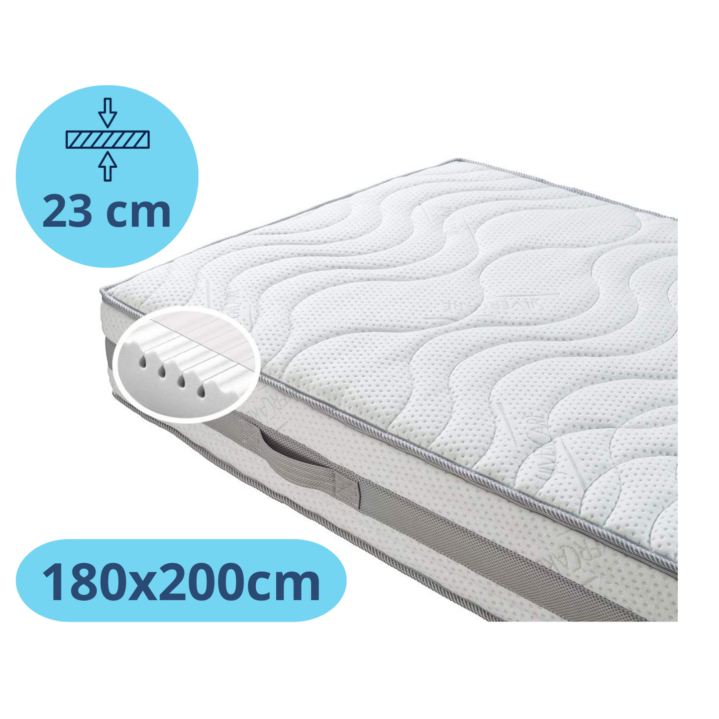 Densi Medisch koudschuim matras 23cm dik