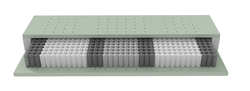 van Landschoot Silhouette Hybride pocketveer matras