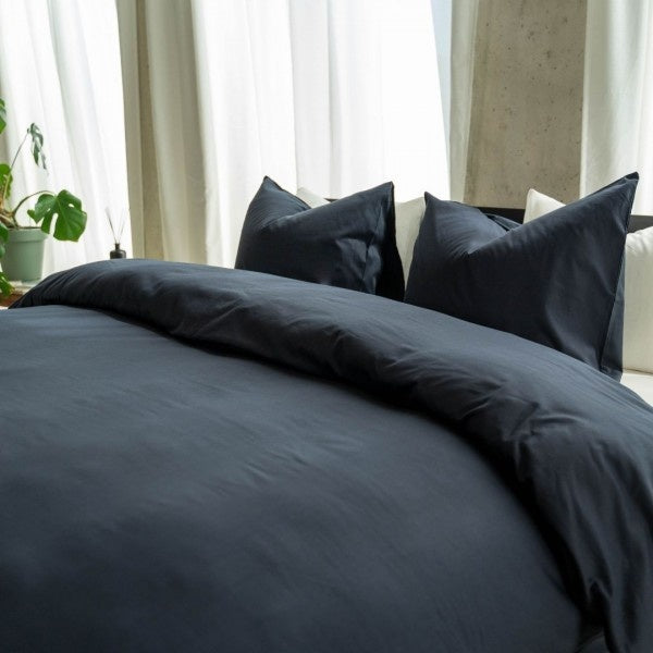 Kayori Dekbedovertrek Senju Katoensatijn Navy