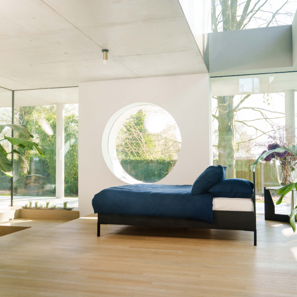 Kayori Dekbedovertrek Kiyo Tencel Donker blauw