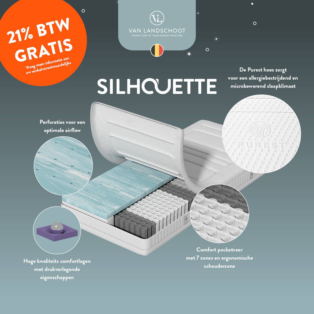 van Landschoot Silhouette Hybride pocketveer matras