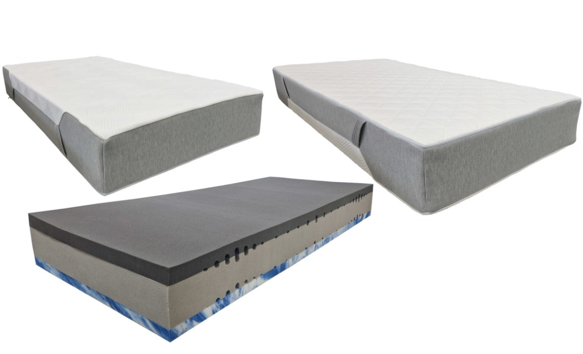 Densi G500 matras HR Koudschuim met Gelschuim afdeklaag 90x210cm 25cm dik