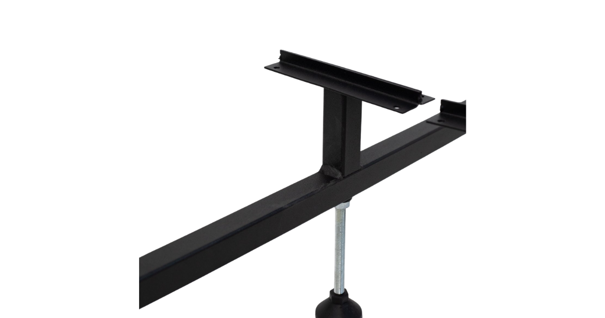 Universele Uitschuifbare Potenset voor 2-Persoons Lattenbodems – Zwart Staal