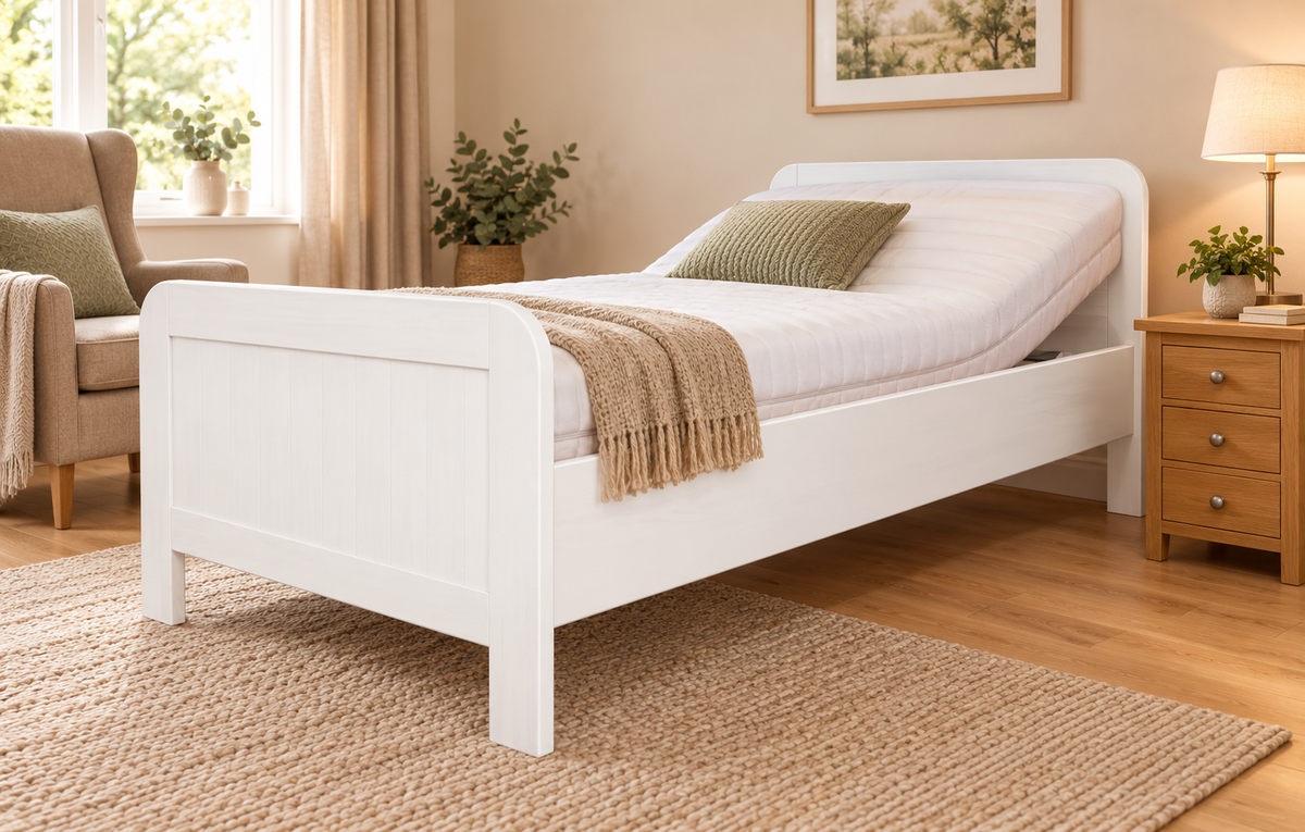 Seniorenledikant 90 × 200 cm – wit