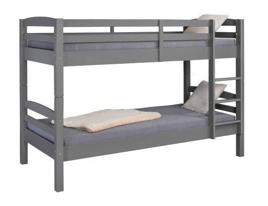 stapelbed antraciet hout