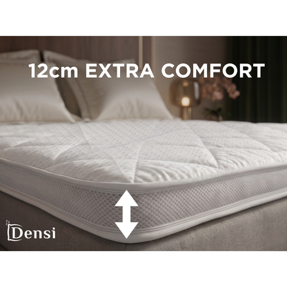 Densi NASA Traagschuim Topper 12 cm – Drukverlagend & Ergonomisch met Tencel Hoes