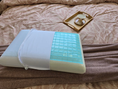 Cool Memory Comfort Kussen – Verkoelend Memory Foam Hoofdkussen met Geltechnologie