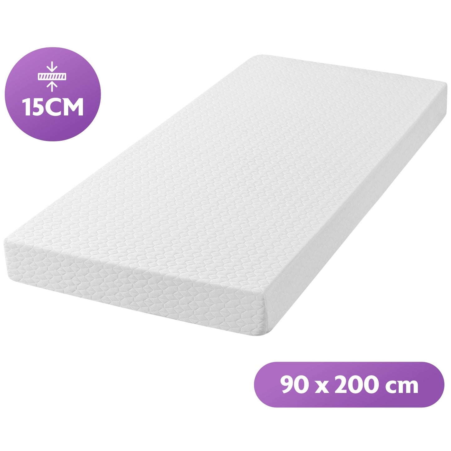 Densi Matras - 90x200cm - 15cm dik - 7 zones - Koudschuim - Afritsbare hoes - Premium hotelkwaliteit