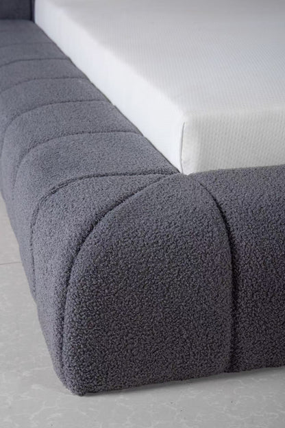 Novio Dreamer Teddy Amour – Japandi Design Bed met Luxe Matras Antraciet