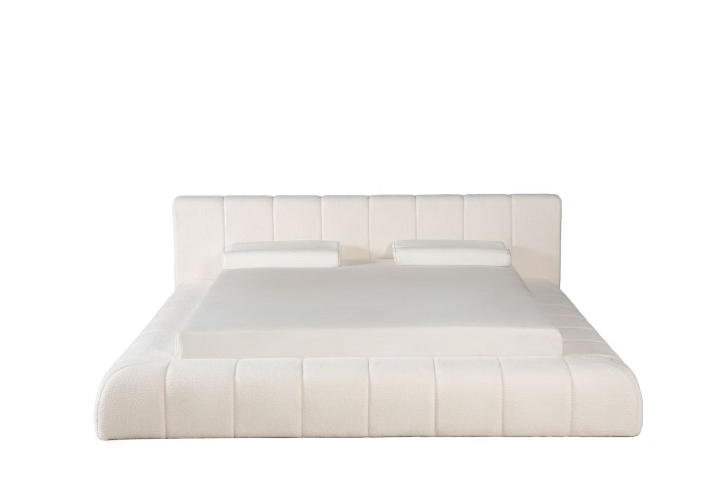 Novio Dreamer Teddy Amour – Japandi Design Bed met Luxe Matras Beige