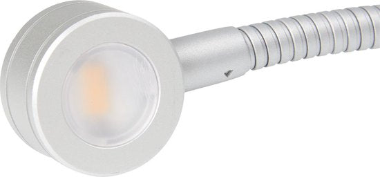 Bed Leeslampjes met Dimfunctie zilver en USB aansluiting
