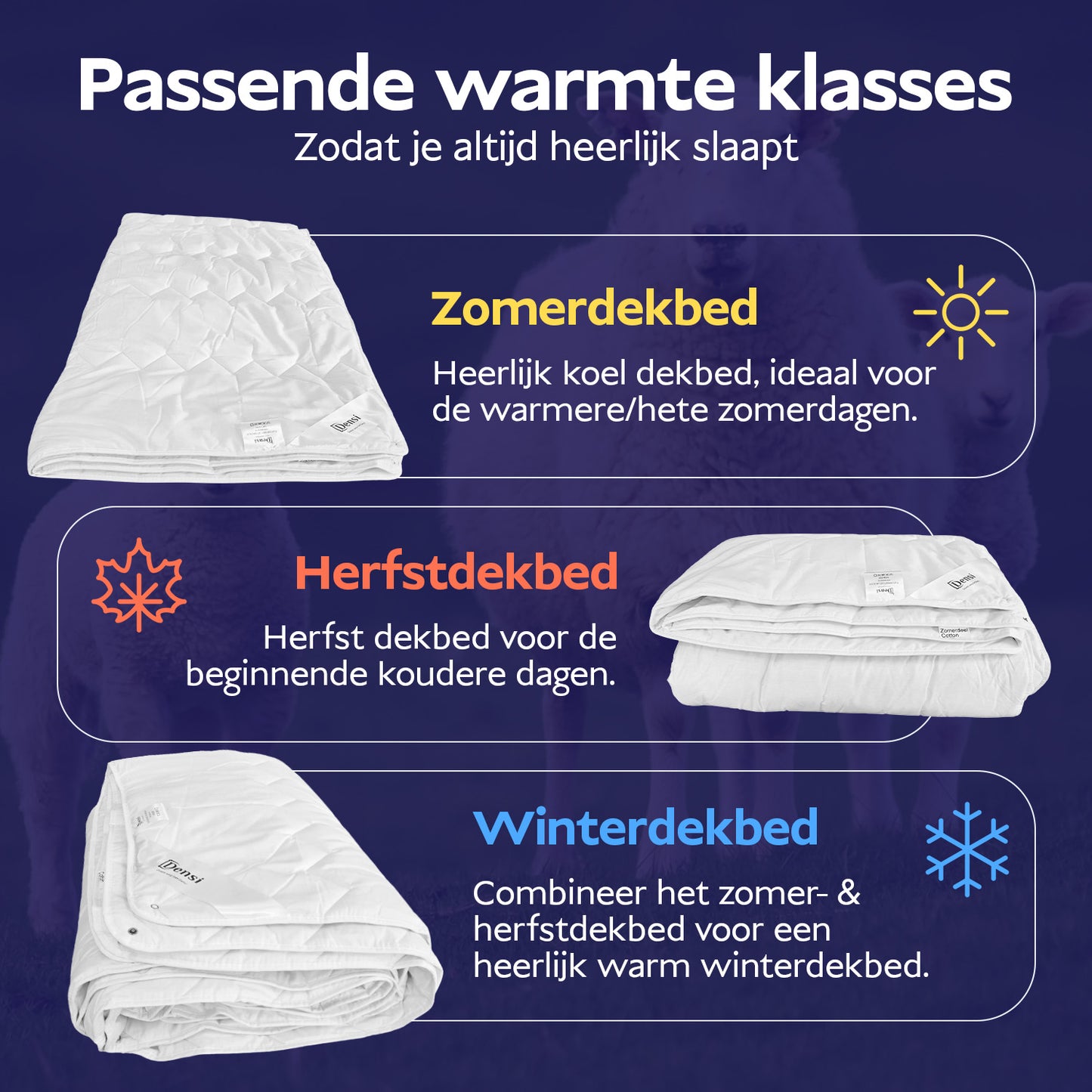 Densi Cotton 4-Seizoenen dekbed