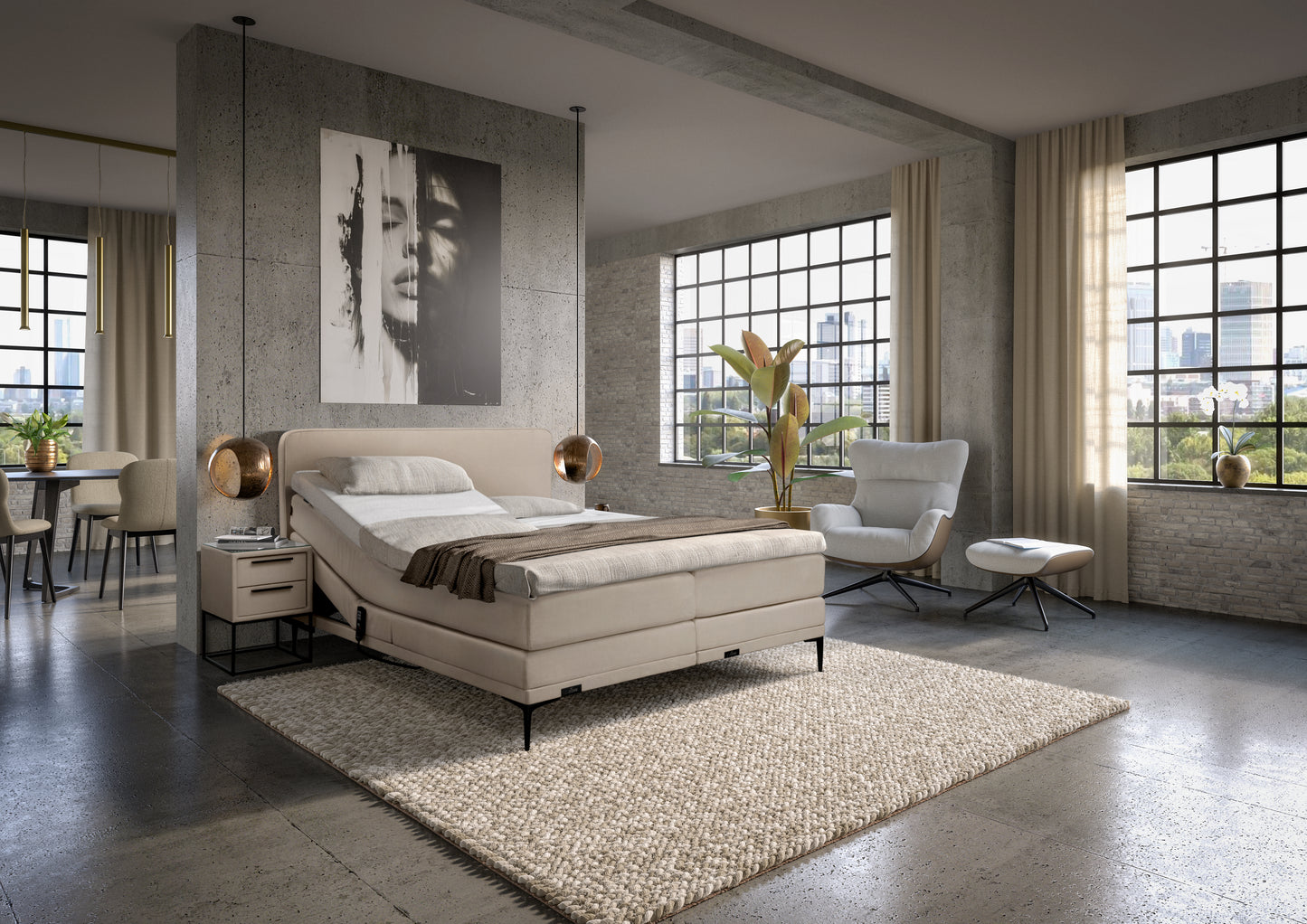 Boxspring Caresse 4200 Elektrisch verstelbaar