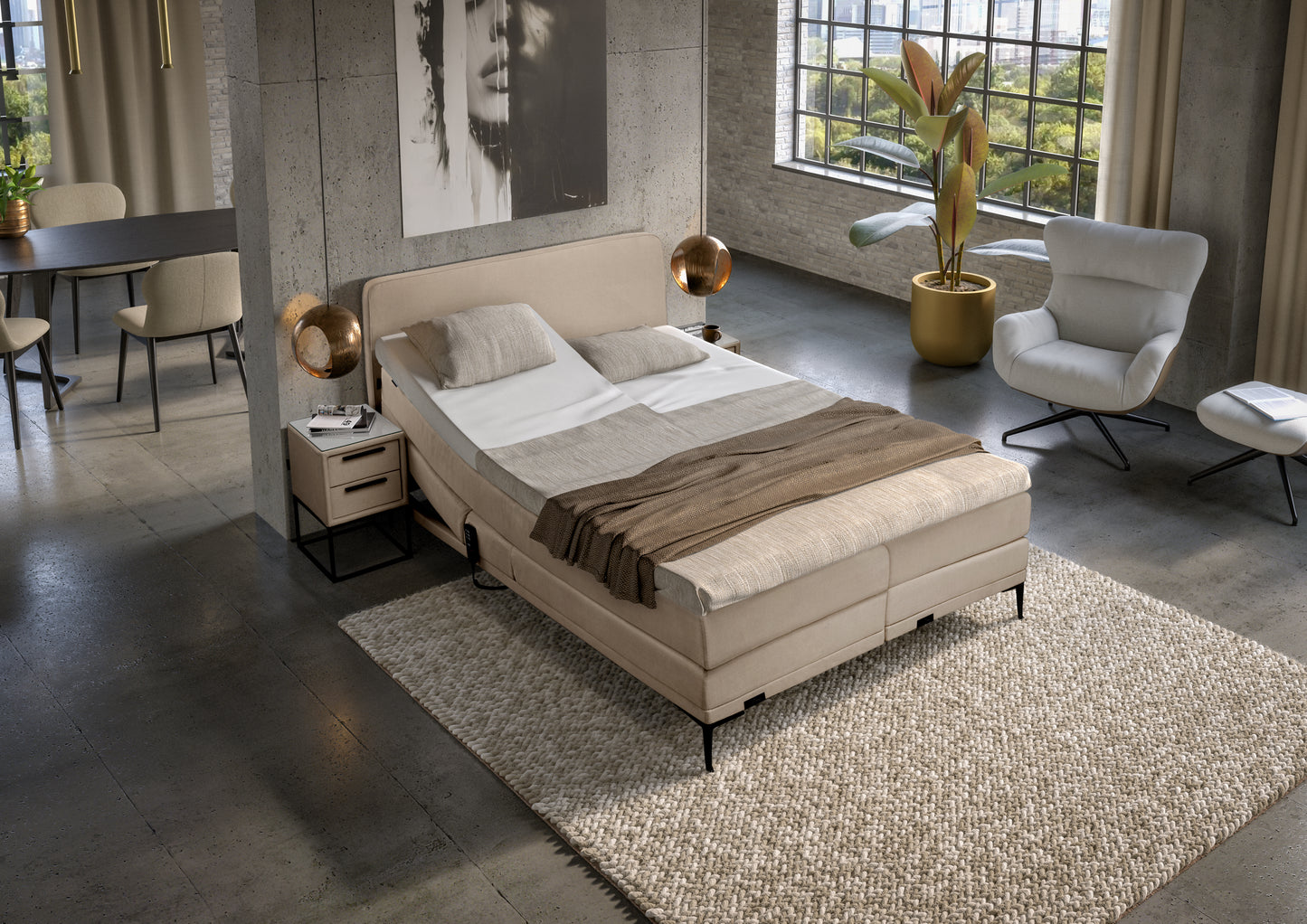 Boxspring Caresse 4200 Elektrisch verstelbaar