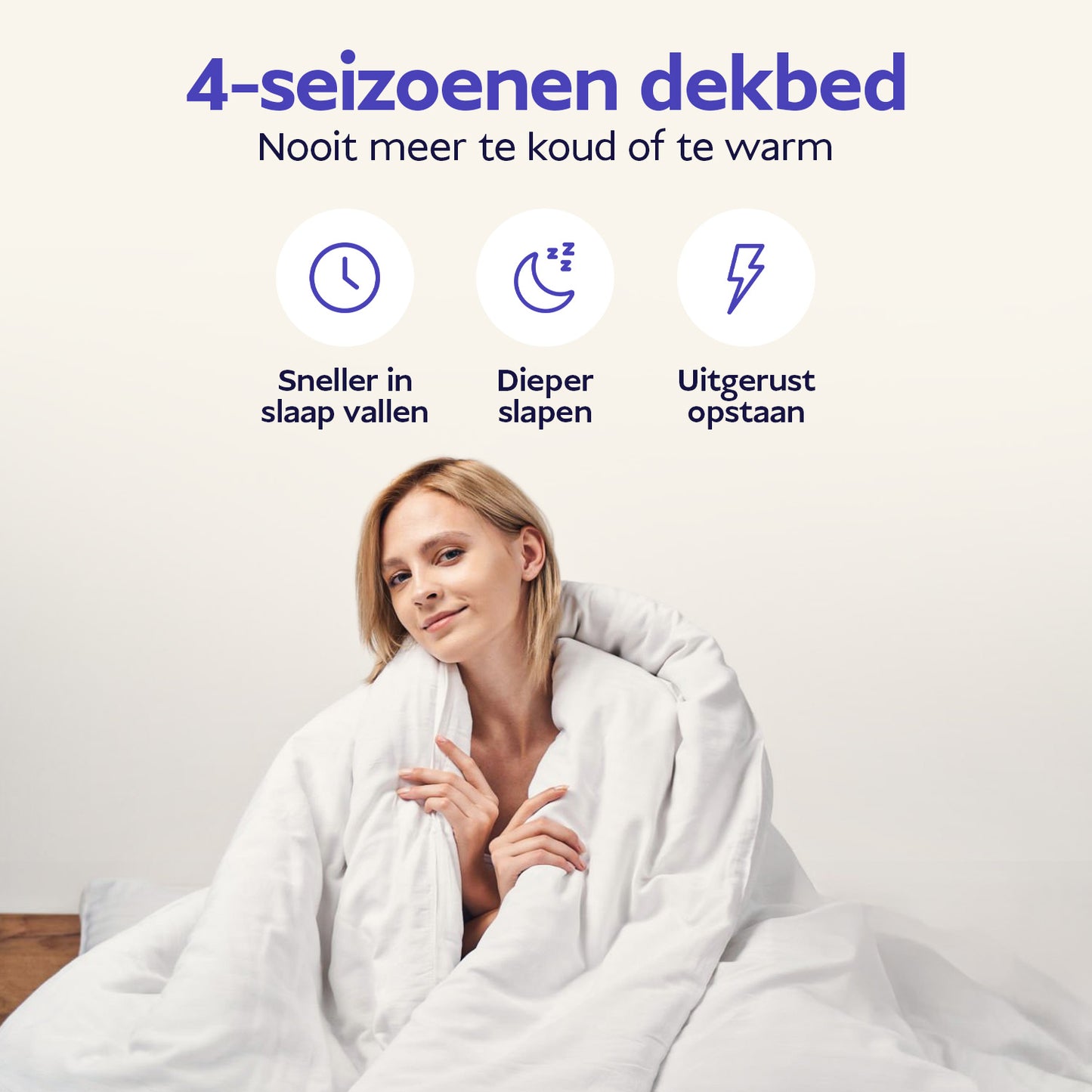 Densi Texels Scheer Wollen 4-Seizoenen dekbed