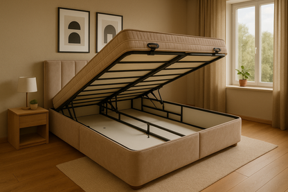 Opbergberg boxspring Alexia beige