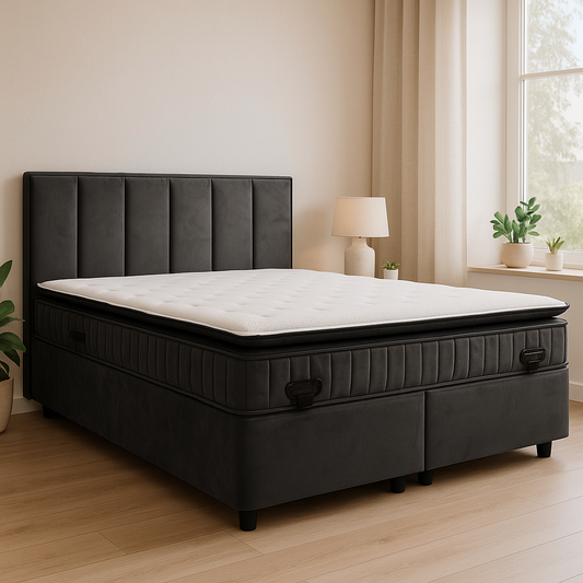 Opbergberg boxspring Alexia Antraciet
