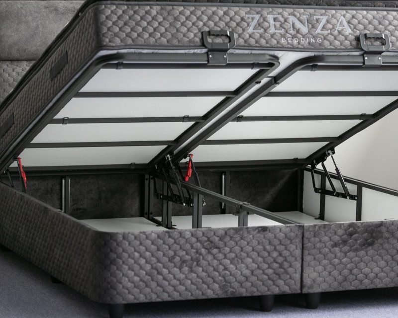 Zenza Dallas Storage Boxspring – Luxe Opbergboxspring met Hybride Matras & Snel Leverbaar