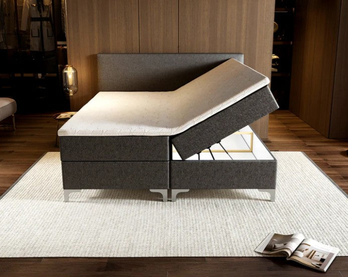 Novio Boxspring Tavira met opbergruimte Antraciet