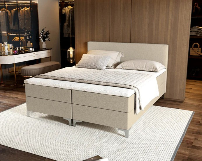 Novio Boxspring Tavira met opbergruimte Beige