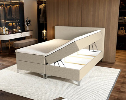 Novio Boxspring Tavira met opbergruimte Beige