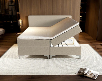 Novio Boxspring Tavira met opbergruimte Beige
