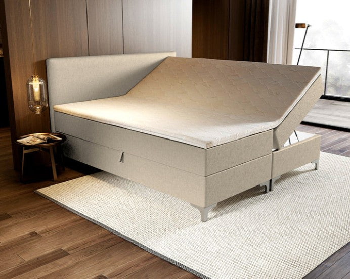 Novio Boxspring Tavira met opbergruimte Beige