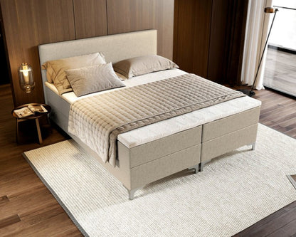 Novio Boxspring Tavira met opbergruimte Beige