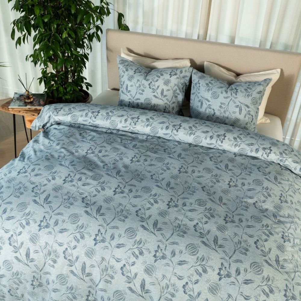 Kayori dekbedovertrek Ana Katoen - blauw