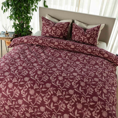 Kayori dekbedovertrek Ana Katoen - rood