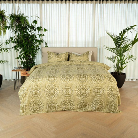 Kayori dekbedovertrek Yuka Katoen - groen