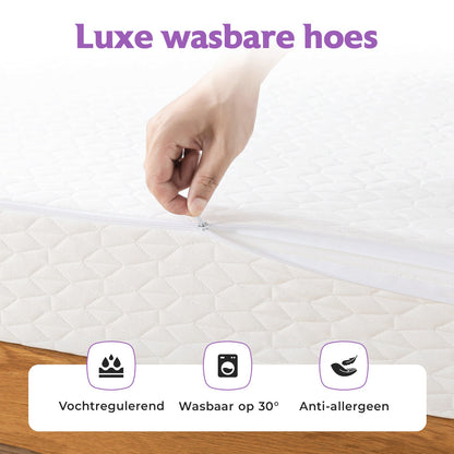 Densi Matras - 90x200cm - 15cm dik - 7 zones - Koudschuim - Afritsbare hoes - Premium hotelkwaliteit