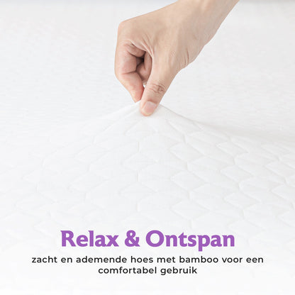 Densi Matras - 90x200cm - 15cm dik - 7 zones - Koudschuim - Afritsbare hoes - Premium hotelkwaliteit
