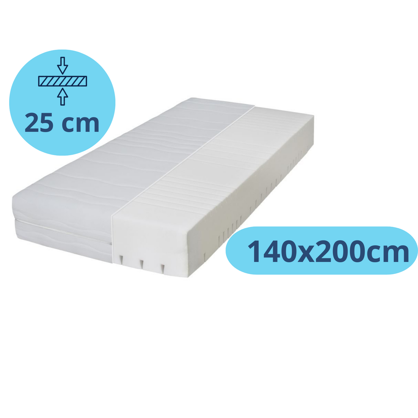 Densi Medisch koudschuim matras 25cm