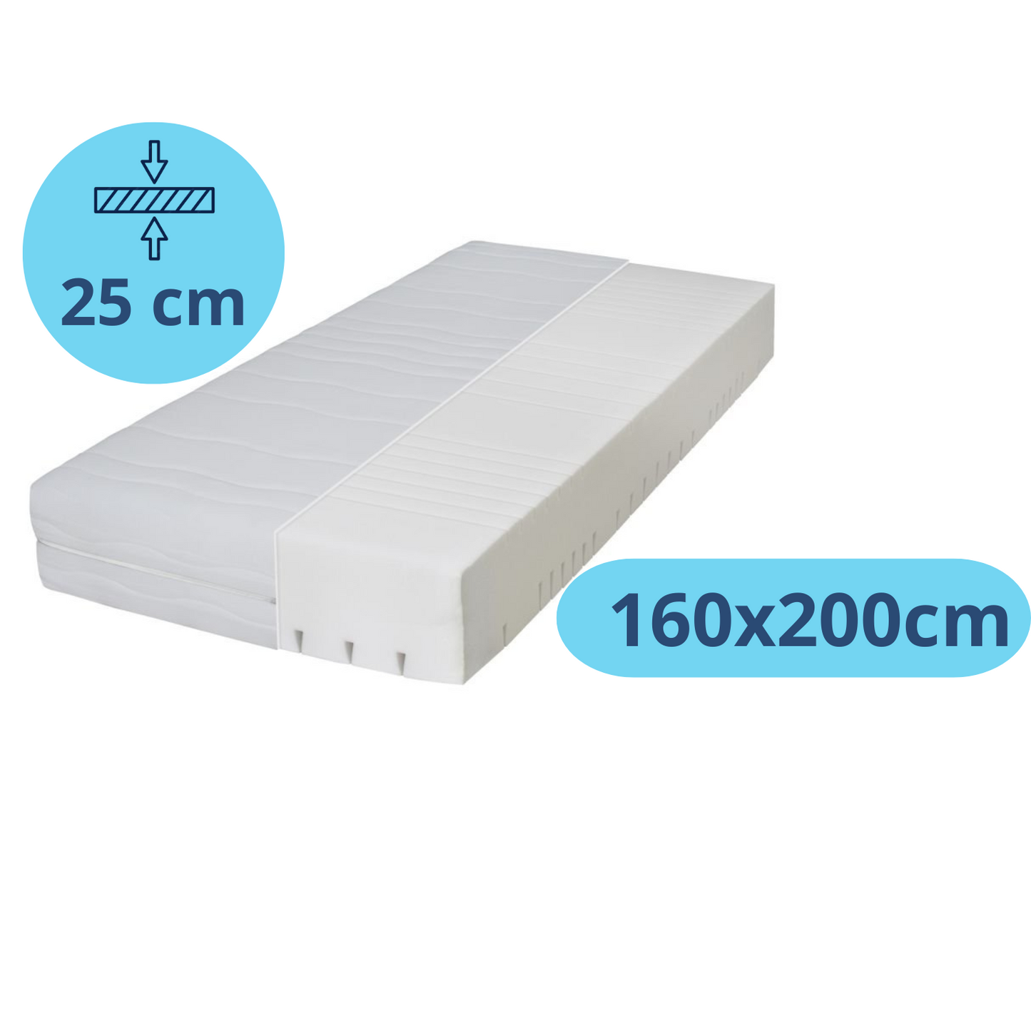 Densi Medisch koudschuim matras 25cm