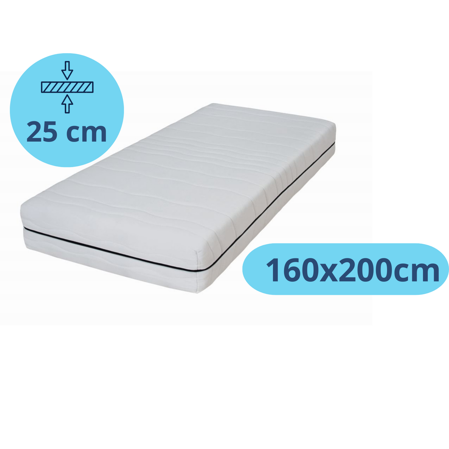 Densi Medisch koudschuim matras 25cm