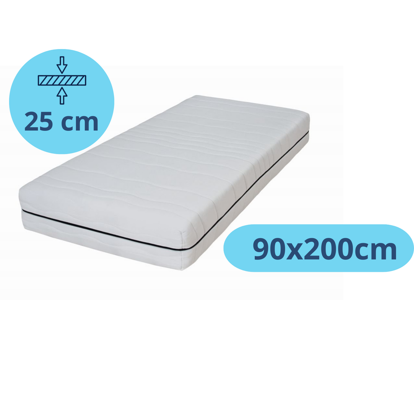 Densi Medisch koudschuim matras 25cm