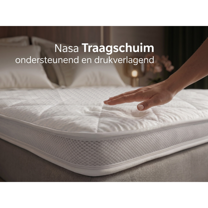 Densi NASA Traagschuim Topper 12 cm – Drukverlagend & Ergonomisch met Tencel Hoes