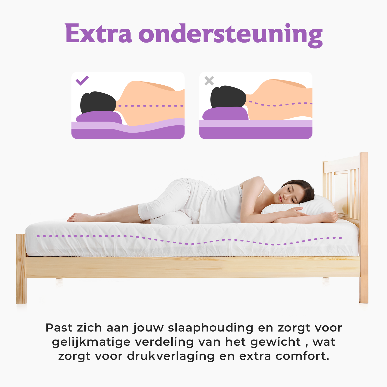 Densi Matras - 120/140x200 - 20cm dik - Organic cotton - Koudschuim - Biologisch Katoen - Afritsbare hoes - Premium hotelkwaliteit