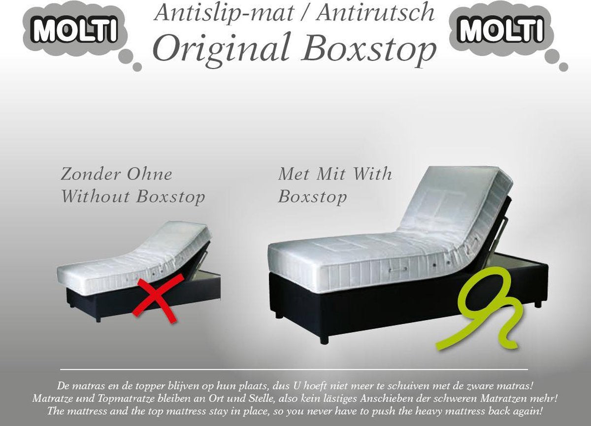 Antislip Matrasonderlegger voor Boxspring – Voorkomt Verschuiven