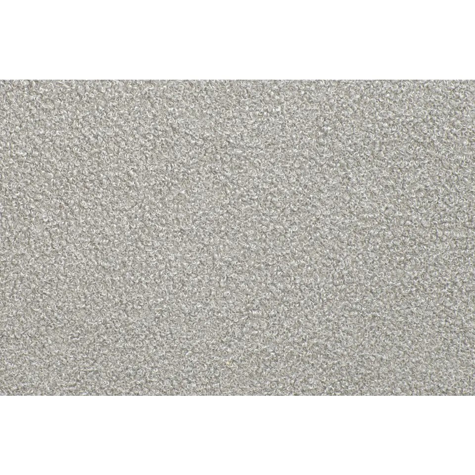 Bed Jill – Lichtgrijs tweepersoonsbed 160x200cm met bouclé bekleding
