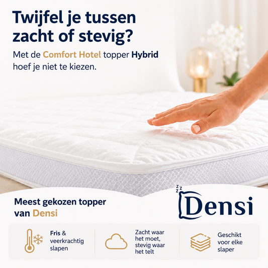 Densi Hybride Topper 12 cm – Koudschuim & Traagschuim – Perfecte Balans