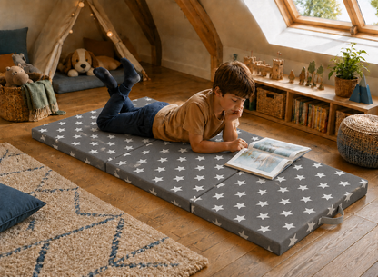 Jilly vouwmatras 190 × 70 × 9 cm – Print - Extra breed logeermatras