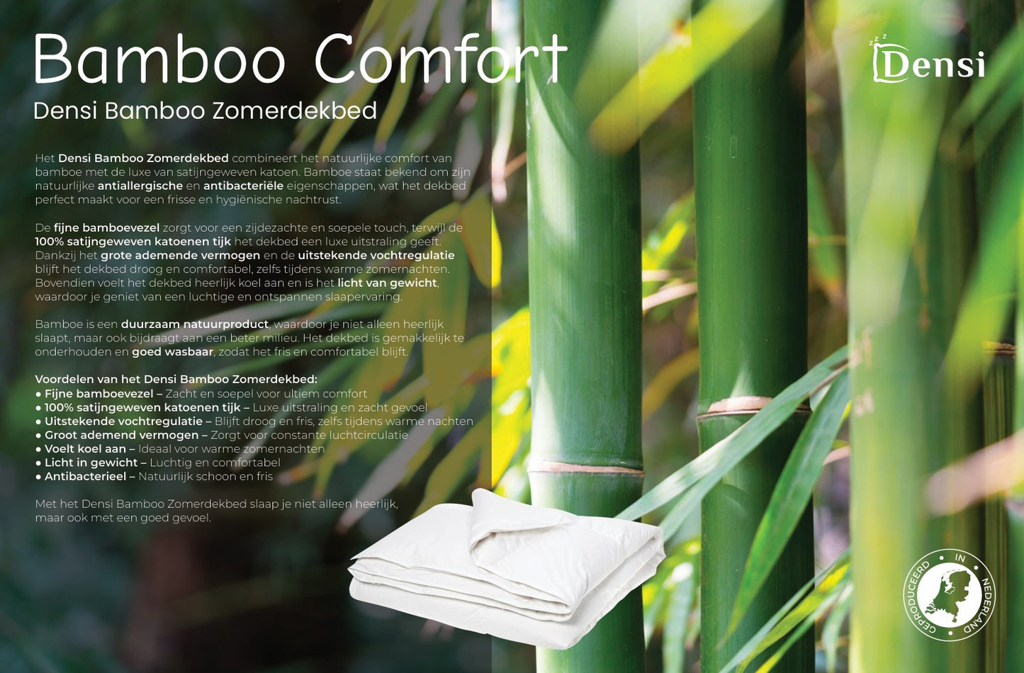 Densi Bamboo Zomerdekbed